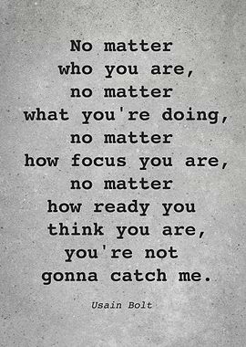 Usain Bolt Quote L010