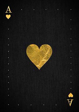 Ace of Hearts Golden cards