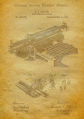 54 Typewriter Patent