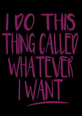 I Do This Thing Called