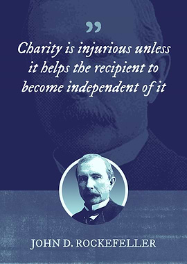 Charity is injurious