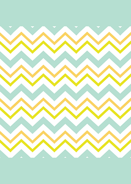 Green Chevron Pattern