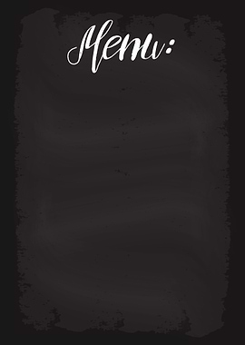 Menu Restaurant Bar Pub