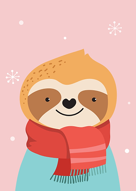 Kawaii Christmas Sloth