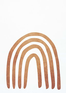 Brown abstract rainbow