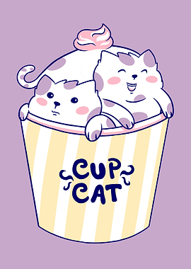 Cute Cup Cat
