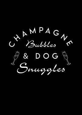 Champagne Bubbles Dog