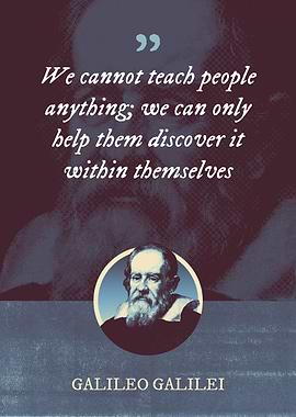 We cannot teach people any