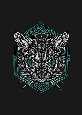 cat black illustration