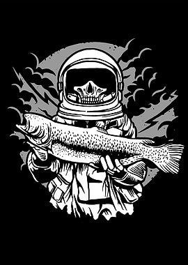 Astronaut Fishing