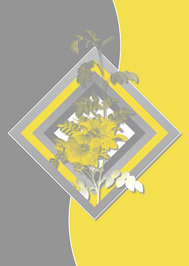 Gray and Yellow Rose Flora