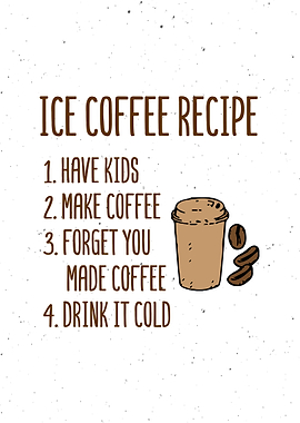 Ice Coffee Recipe Artwork