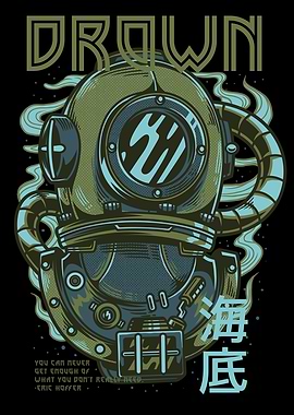 Drown Space Robot Monster