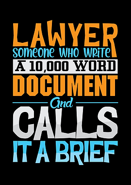 Lawyer someone who writes