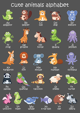Cute Animal Alphabet