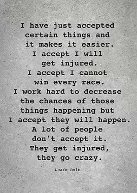 Usain Bolt Quote L012