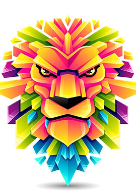 Lion Abstract
