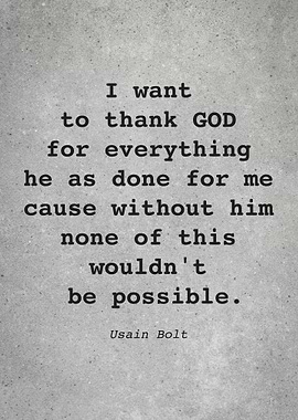 Usain Bolt Quote L011