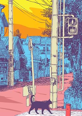 Cat Japan City Pop 4