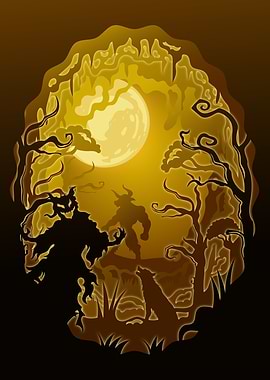 Creepy Haunted Forest