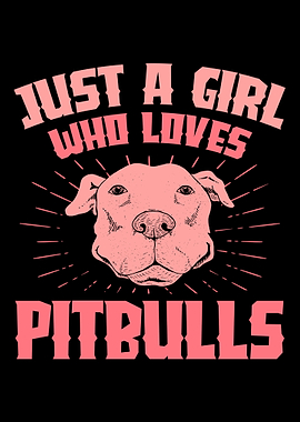 A girl who loves pitbulls