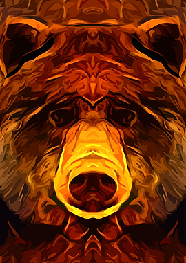 Bear Abstract Hell