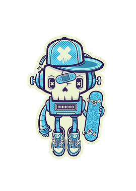 Robot Skull Skater