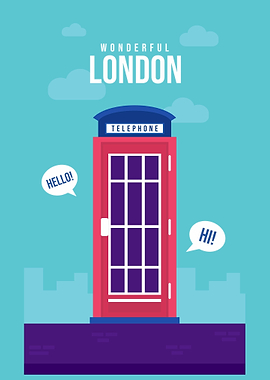 Telephone Box Pop Art