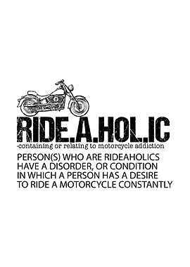 Rideaholic Wall Art Decor
