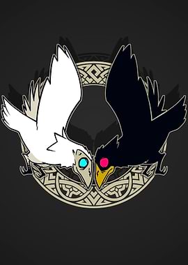 Hugin and Munin Norse Myth