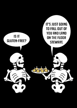 GlutenFree Skeleton Funny