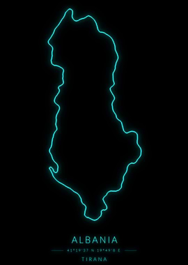 Albania Neon