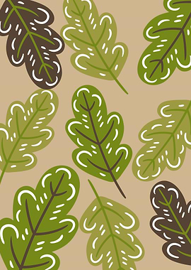 leaf patern ilustration