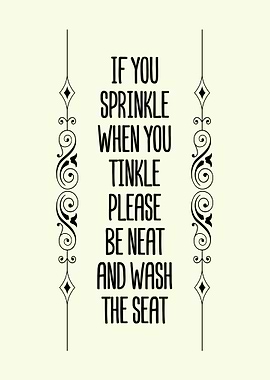 Bathroom Funny Wall Decor