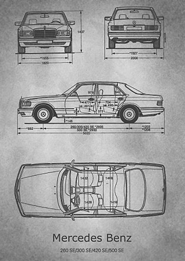 Mercedes Benz gray old