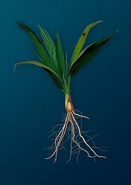 Vintage Date Palm Tree