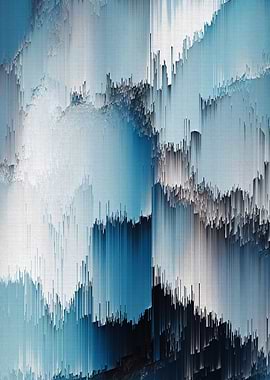 Abstract Glitch Pixel 555