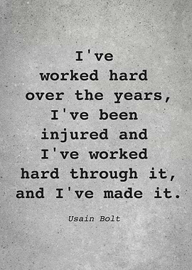 Usain Bolt Quote L024