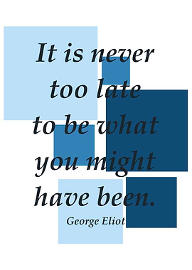 It is never too late to