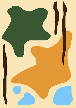 Number 009 abstract shapes