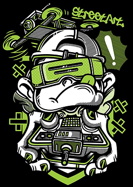 Dog Robot Rockstar Funk