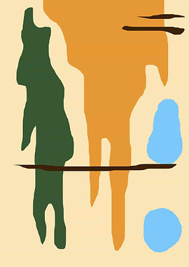 Number 007 abstract shapes