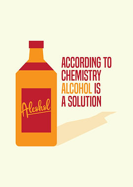 Alcohol Chemistry Wall Art