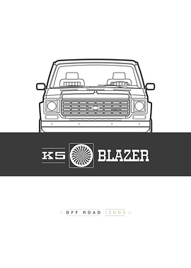 Blazer K5 lines badge