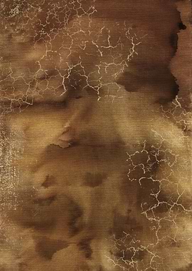 Ocher Gold Abstract 06