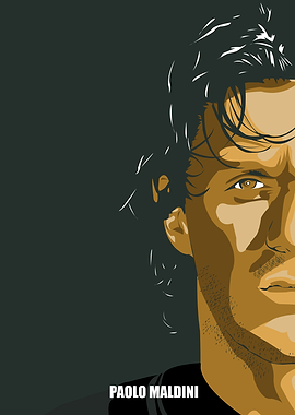paolo maldini poster
