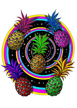Psychedelic Pineapples