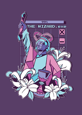 Vaporwave Wizard Digital