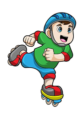 Boy Skater Inline Skates