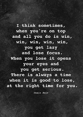 Usain Bolt Quote D007